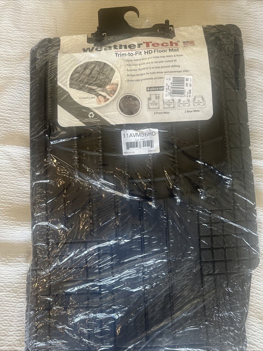 WeatherTech Heavy Duty AVM HD Trim-to-Fit Mats - 4-Piece Set - Lifetime Warranty